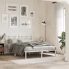 Image de vidaXL Cadre de Lit Métal avec Tête de Lit, Lit Double avec Lattes et Pieds, Lit Adulte de Chambre à Coucher Intérieur, 376373