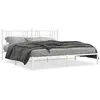 Image de vidaXL Bedframe met hoofdbord metaal wit 200x200 cm376380