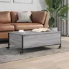 Image de vidaXL Table Basse avec Roulettes, Table d'Appoint avec Rangement, Bout de Canapé, Meuble de Salon Salle de Séjour, Moderne, 842299