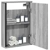 Image de vidaXL Armoire à Miroir de Salle de Bain, Placard Mural de Toilette avec Miroir, Meuble de Rangement, Moderne, Sonoma Gris 842434
