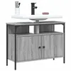Image de Armoire lavabo de salle de bain sonoma gris 80x30x60 cm