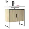 Image de vidaXL Armoire Lavabo de Salle de Bain, Placard sous Vasque avec Porte, Meuble de Rangement, Organisateur de Toilette 842457