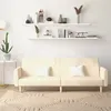 Image de vidaXL Canapé-lit à 2 places crème tissu