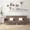 Image de vidaXL Canapé-lit à 2 places taupe tissu
