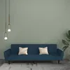 Image de vidaXL Canapé-lit à 2 places Bleu Velours