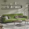 Image de vidaXL Canapé-lit à 2 places vert clair velours