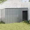 Image de vidaXL Niche pour Chien avec Toit, Cage pour Animaux de Compagnie, Maison pour Chien de Jardin Terrasse, Anthracite Acier 172575