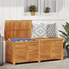 Image de Boîte de rangement de jardin persiennes 150x50x56cm bois acacia
