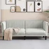 Image de Canapé à 2 places gris clair velours