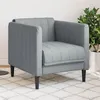 Image de vidaXL Fauteuil gris clair tissu372595