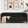 Image de vidaXL Canapé à 2 places noir tissu372606