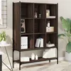 Image de Bibliothèque chêne marron 102x30x141,5 cm bois d ingénierie