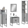Image de vidaXL Ensemble d'Armoires de Salle de Bain 4 pcs, Meuble-lavabo avec Étagère et Miroir, Armoire de Rangement de Toilette, 3214357