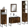Image de vidaXL Ensemble d'Armoires de Salle de Bain 4 pcs, Meuble-lavabo avec Étagère et Miroir, Armoire de Rangement de Toilette, 3214361