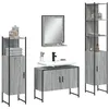 Image de vidaXL Ensemble d'Armoires de Salle de Bain 4 pcs, Meuble-lavabo avec Étagère et Miroir, Armoire de Rangement de Toilette, 3214362