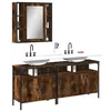 Image de Ensemble d armoires de salle de bain 3 pcs chêne fumé