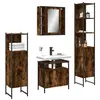 Image de Ensemble d armoires de salle de bain 4 pcs chêne fumé