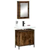 Image de Ensemble de meubles de salle de bain 2 pcs Chêne fumé