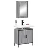Image de vidaXL Ensemble de meubles de salle de bain 2 pcs Sonoma gris, armoire de salle de bain, armoire de bain, meuble-lavabo de 3214783