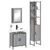 Image de vidaXL Ensemble de meubles de salle de bain 3 pcs Sonoma gris, armoire de salle de bain, armoire de bain, meuble-lavabo de 3214803