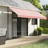 Image de Tissu de remplacement pour auvent rayures rouges et blanches