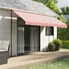Image de vidaXL Vervangingsdoek voor luifel gestreept 4x3,5 m rood en wit367717