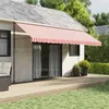 Image de vidaXL Vervangingsdoek voor luifel gestreept 5x3 m rood en wit367720