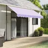 Image de vidaXL Vervangingsdoek voor luifelrok gestreept 3 m blauw en wit367744