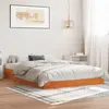 Image de Cadre de lit sans matelas cire marron 140x200cm bois pin massif