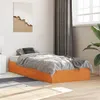 Image de Cadre de lit sans matelas cire marron 90x190 cm bois pin massif