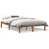 Image de vidaXL Cadre de lit cire marron 135x190 cm bois de pin massif 844842