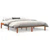 Image de vidaXL Cadre de lit cire marron 150x200 cm bois de pin massif 844860