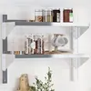 Image de vidaXL Wandschap 2-laags 75x23,5x60 cm roestvrijstaal zilverkleurig30314