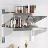 Image de vidaXL Wandschap 2-laags 50x40x48 cm roestvrijstaal zilverkleurig30315