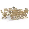Image de vidaXL Chaises pliables de jardin lot de 6 bois massif d'acacia, chaise de jardin en bois, chaise pliable, meuble 3214226