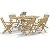 Image de Salon de jardin Vidaxl bois bois 8 pieces