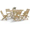 Image de Salon de jardin Vidaxl 6 pieces bois bois