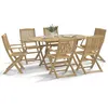 Image de vidaXL Chaises de jardin pliantes lot de 6 54,5x58x90 cm bois d'acacia, chaise de jardin en bois, chaise pliable, meuble 3214230