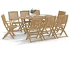 Image de vidaXL Chaises de jardin pliantes lot de 8 54,5x58x90 cm bois d'acacia, chaise de jardin en bois, chaise pliable, meuble 3214231