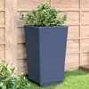 Image de vidaXL Jardinières 2 pcs, Bacs à Fleurs, Pots à Plantes, Boîtes à Fleurs Jardin Terrasse Patio Extérieur, Bleu Gris 367846