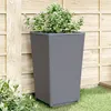 Image de Jardinières 4 pcs bleu gris 32,5x32,5x57 cm PP