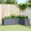 Image de vidaXL Jardinière gris 160x120x53 cm polypropylène367861