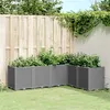 Image de vidaXL Plantenbak 160x120x53 cm polypropeen lichtgrijs367862