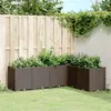 Image de Jardinière marron 160x120x53 cm polypropylène