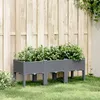 Image de vidaXL Jardinière avec pieds bleu gris 120x40x42 cm PP367896