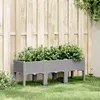 Image de vidaXL Plantenbak met poten 120x40x42 cm polypropeen lichtgrijs367897