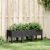 Image de Jardinière avec pieds noir 120x40x42 cm PP