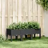 Image de Vidaxl Jardinière de Jardin sur Pieds, Noire, 120x40x42 cm, PP