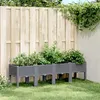 Image de Jardinière avec pieds bleu gris 160x40x42 cm PP