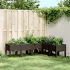 Image de Jardinière avec pieds marron 160x120x42 cm PP
